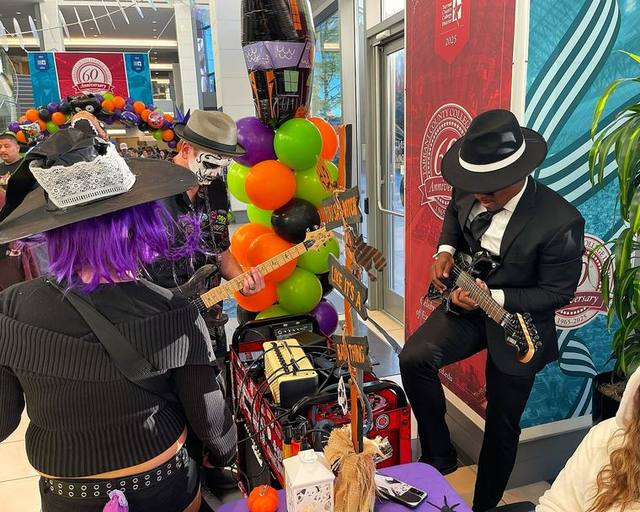 Costumes on, guitars plugged in, Trick or Treat at TCC.